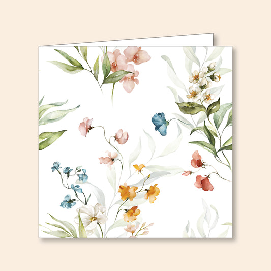 Set of 6 Note Cards Floral 1